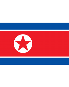 Flag: Korea (Democratic People's Republic) (North Korea) |  landscape flag | 1.35m² | 14.5sqft | 90x150cm | 3x5ft 