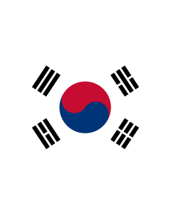 Table-Flag / Desk-Flag: Korea (Republic) (South Korea) 15x25cm