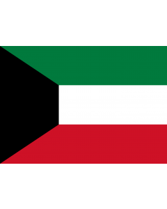 Flag: Kuwait |  landscape flag | 0.7m² | 7.5sqft | 70x100cm | 2x3ft 