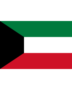 Flag: Kuwait |  landscape flag | 0.375m² | 4sqft | 50x75cm | 1.5x2.5ft 