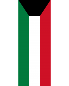 Flag: Kuwait |  portrait flag | 6m² | 64sqft | 400x150cm | 13x5ft 