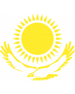 Flagge: XL Eagle and sun from the Kazakh | Republic of Kazakhstan | Qazaxıstan Respublikasının | Сцяг Казахстану | Kazachstánu | Ղազախստանի դրոշը | ყაზახეთის დროშა | Қазақстан Республикасының байрағы | Казакстан Республикасынын Туусу | Kazahstanului | Фла