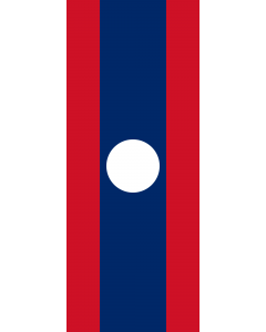 Flagge:  Laos  |  Hochformat Fahne | 3.5m² | 300x120cm 