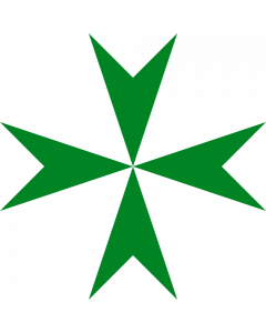 Flag: Order of Saint Lazarus |  2.16m² | 23sqft | 150x150cm | 60x60inch 