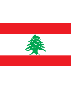 Table-Flag / Desk-Flag: Lebanon 15x25cm
