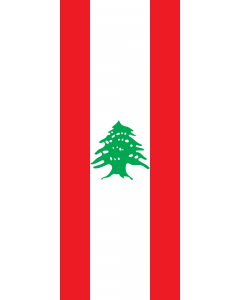 Flag: Lebanon |  portrait flag | 3.5m² | 38sqft | 300x120cm | 10x4ft 