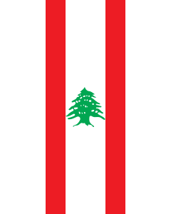 Banner-Flagge:  Libanon  |  Hochformat Fahne | 6m² | 400x150cm 