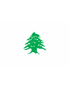 Bandera: Cedar | Lebanon after the fall of the Ottoman empire |  bandera paisaje | 2.16m² | 120x180cm 