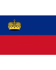 Bandera: Liechtenstein |  bandera paisaje | 0.7m² | 70x100cm 