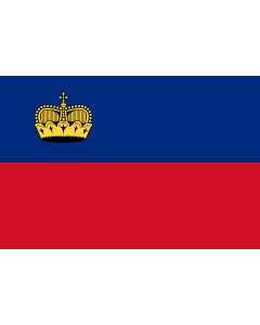 Flag: Liechtenstein |  landscape flag | 0.06m² | 0.65sqft | 20x30cm | 8x12in 