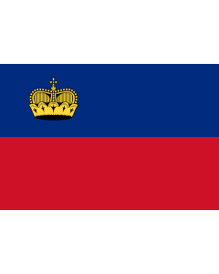 Bandera: Liechtenstein |  bandera paisaje | 0.96m² | 80x120cm 