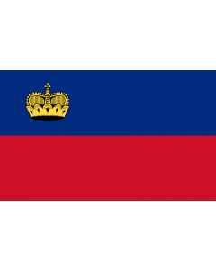 Bandera: Liechtenstein |  bandera paisaje | 1.35m² | 90x150cm 