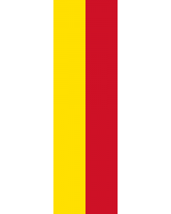 Flagge: XL Fürstenhauses Liechtenstein  vertikale Version als Banner oder Hängeflagge  |  Hochformat Fahne | 2.16m² | 120x180cm 