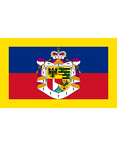 Flagge: XL Fürsten von Liechtenstein  |  Querformat Fahne | 2.16m² | 120x180cm 