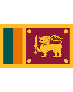 Bandera: Sri Lanka |  bandera paisaje | 1.35m² | 90x150cm 