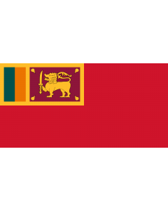 Flagge: Large Civil Ensign of Sri Lanka | Civil ensign of Sri Lanka | Sri Lankas gamla handelsflagga  |  Querformat Fahne | 1.35m² | 80x160cm 
