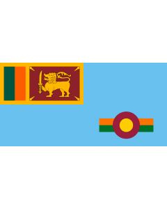 Flagge: Large Ensign of the Royal Ceylon Air Force  |  Querformat Fahne | 1.35m² | 80x160cm 