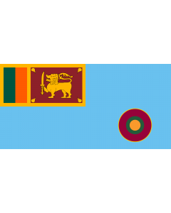 Flagge: Large Ensign of the Sri Lanka Air Force  |  Querformat Fahne | 1.35m² | 80x160cm 