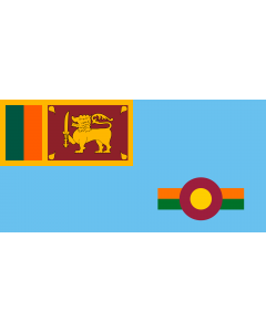 Flagge: Large Ensign of the Sri Lanka Air Force 1971-2010  |  Querformat Fahne | 1.35m² | 80x160cm 