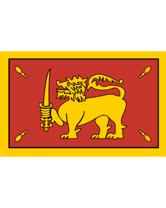 Flagge: Large King of Kandy in 1815  |  Querformat Fahne | 1.35m² | 90x150cm 