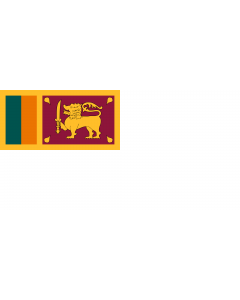Flagge: Large Naval Ensign of Sri Lanka  |  Querformat Fahne | 1.35m² | 80x160cm 