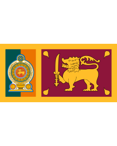 Flag: Sri Lankan Army |  landscape flag | 0.06m² | 0.65sqft | 17x34cm | 7x14inch 