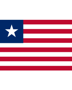 Flag: Liberia |  landscape flag | 0.7m² | 7.5sqft | 70x100cm | 2x3ft 