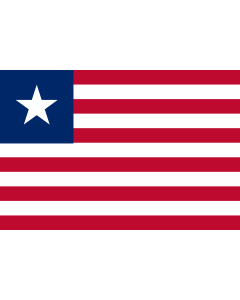 Flag: Liberia |  landscape flag | 0.06m² | 0.65sqft | 20x30cm | 8x12in 