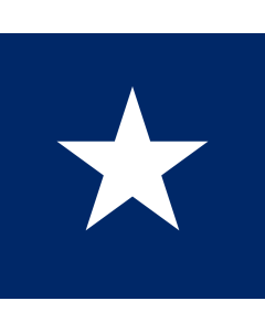 Bandera de  Star in Blue Box - Flag of Liberia | The Star in Blue Box from flag of Liberia |  2.16m² | 150x150cm 
