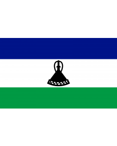 Flag: Lesotho |  landscape flag | 1.35m² | 14.5sqft | 90x150cm | 3x5ft 