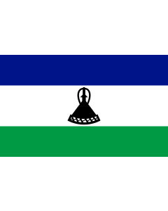 Table-Flag / Desk-Flag: Lesotho 15x25cm