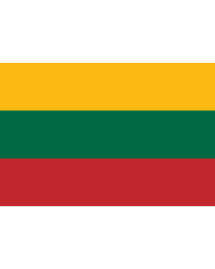 Flag: Lithuania |  landscape flag | 0.24m² | 2.5sqft | 40x60cm | 1.3x2foot 