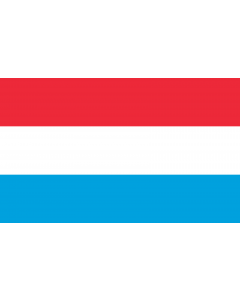 Flag: Luxembourg |  landscape flag | 1.35m² | 14.5sqft | 90x150cm | 3x5ft 