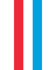 Flag: Luxembourg |  portrait flag | 3.5m² | 38sqft | 300x120cm | 10x4ft 