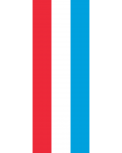 Flag: Luxembourg |  portrait flag | 6m² | 64sqft | 400x150cm | 13x5ft 