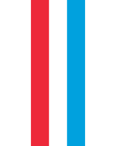 Vertical Hanging Swivel Crossbar Banner Flag: Luxembourg |  portrait flag | 6m² | 64sqft | 400x150cm | 13x5ft 