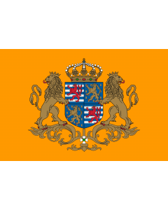Bandera: Standard of the Grand Duke of Luxembourg | Étendard du grand-duc de Luxembourg | Standard der Großherzog von Luxemburg |  bandera paisaje | 2.16m² | 120x180cm 