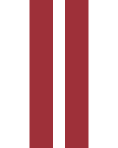 Bandera: Bandera vertical con potencia Letonia |  bandera vertical | 3.5m² | 300x120cm 