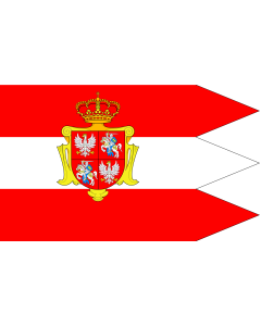 Bandera de  Rzeczypospolitej Obojga Narodow ogolna | Royal banner  not a flag  of the Polish-Lithuanian Commonwealth  during the reign of the House of Vasa   1587-1668  but without any symbols of the House of Vasa and Polish-Swedish personal union | Chorą