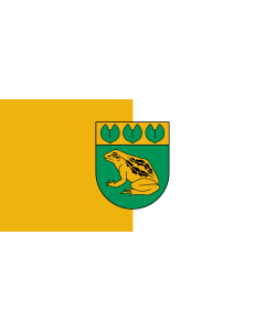 Flag: City of Baloži, Latvia |  landscape flag | 1.35m² | 14.5sqft | 80x160cm | 30x60inch 