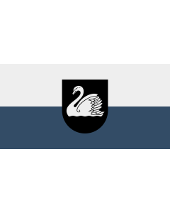 Bandera: Gulbene | Latvian city of Gulbene | Gulbenes pilsētas |  bandera paisaje | 1.35m² | 80x160cm 