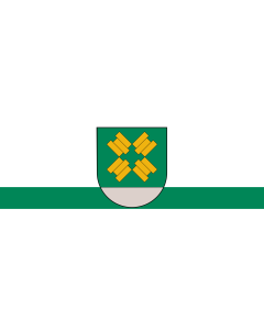 Flag: Former city of Kalnciems, Latvia |  landscape flag | 1.35m² | 14.5sqft | 80x160cm | 30x60inch 