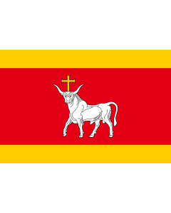 Flag: LTU Kaunas | Kowna |  landscape flag | 1.35m² | 14.5sqft | 90x150cm | 3x5ft 