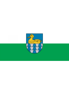 Flag: Lubāna, Latvia |  landscape flag | 1.35m² | 14.5sqft | 80x160cm | 30x60inch 