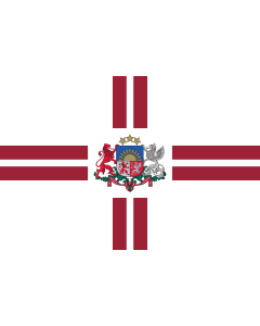 Flag: President of Latvia |  landscape flag | 1.35m² | 14.5sqft | 90x150cm | 3x5ft 