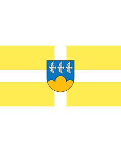 Bandera de  Smiltene | City of Smiltene, Latvia | Smiltenes pilsētas |  bandera horizontal | 1.35m² | 80x160cm 