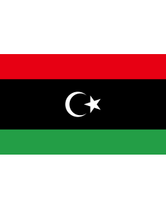 Flag: Libya |  landscape flag | 2.4m² | 26sqft | 120x200cm | 4x7ft 