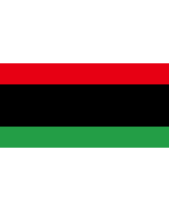 Flag: One form of flag of the Libyan opposition -- 1969 flag without central white star and crescent |  landscape flag | 1.35m² | 14.5sqft | 80x160cm | 30x60inch 