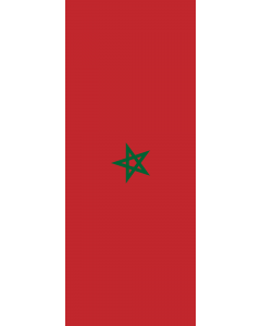 Vertical Hanging Beam Flag: Morocco |  portrait flag | 3.5m² | 38sqft | 300x120cm | 10x4ft 