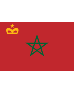 Drapeau: Civil Ensign of Morocco |  drapeau paysage | 2.16m² | 120x180cm 